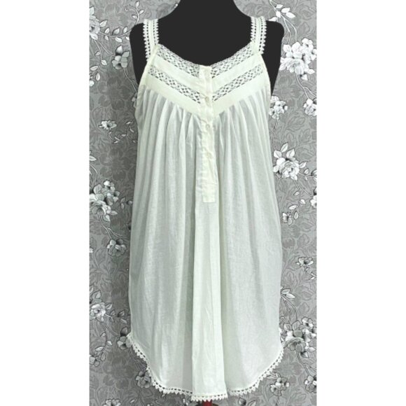 SoieRose SR-1179 – 100% Cotton Victorian Nightgown with Lace Trim - Picture 2 of 6